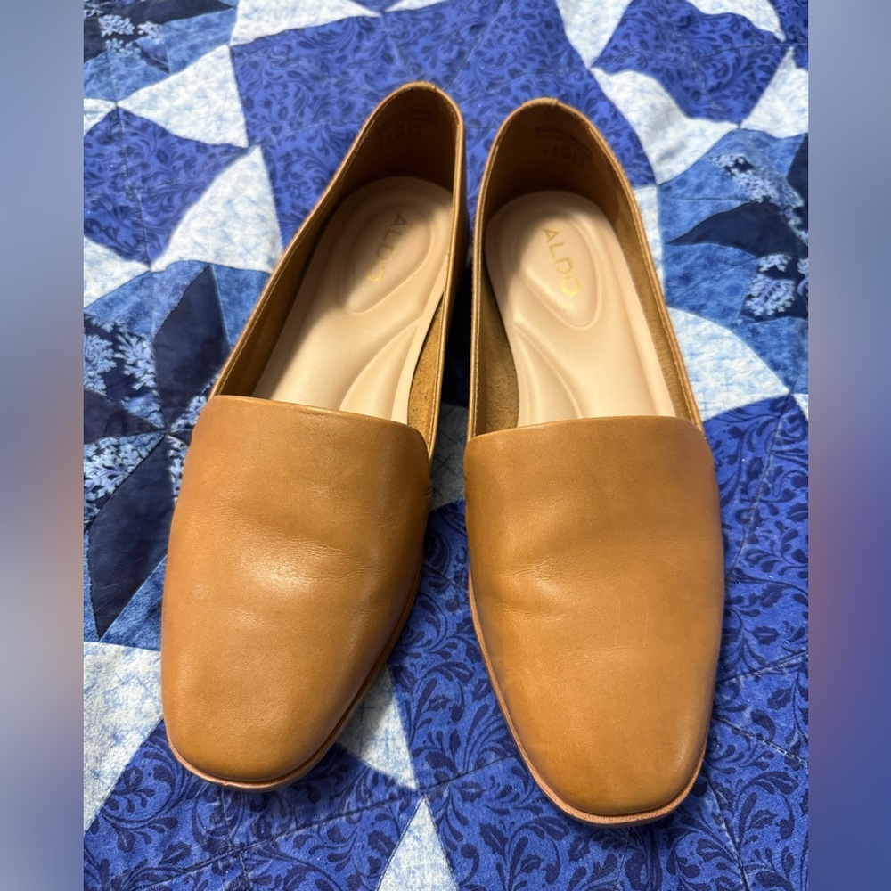 Aldo Brown Leather Women's Flats